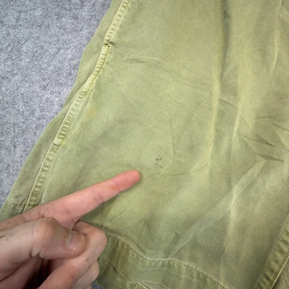 Vintage Gramicci Belted Shorts Green Cotton Mens Medium 90s